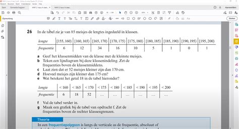 Video Uitwerkingen Havo H Cumulatieve Verdelingen E Editie