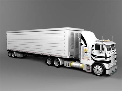 Semi Truck 3d Model Free