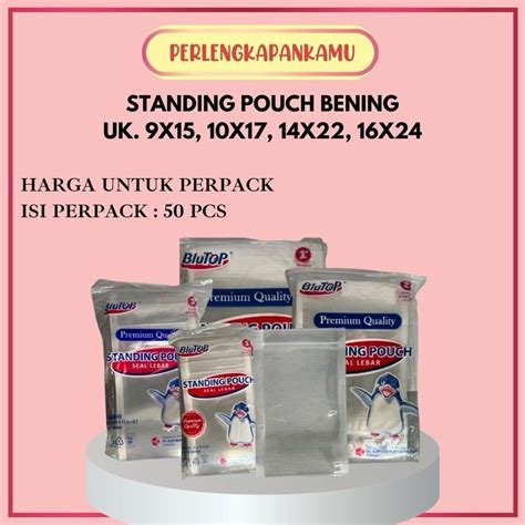 Jual Standing Pouch Double Seal Plastik Klip Kemasan Berdiri