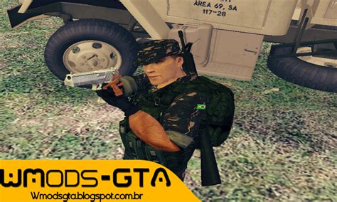 Skin Soldado Exército Brasileiro GTA San Andreas WMods GTA