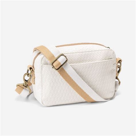 White Basketweave Boutique Crossbody Thirty One Gifts Affordable