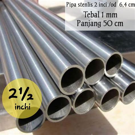 Jual Pipa Stenlis Inci Od Mm Panjang Cm Pipa Stainless