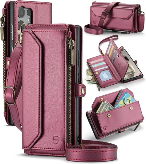 Rgiem For Samsung Galaxy S24 Ultra Wallet Case Wallet Cover With Credit Card Holder