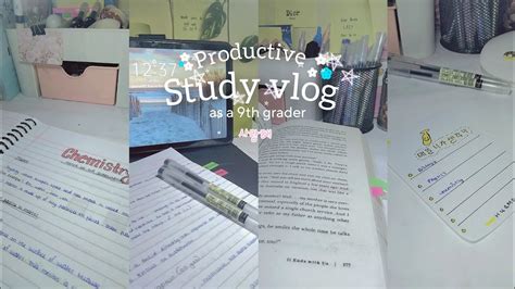 Productive Study Vlog Student Diaries