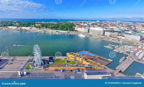 Aerial View of Helsinki Skyline from Uspenski Cathedral Stock Photo - Image of sunset, christmas ...