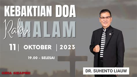 Kebaktian Doa Rabu Malam Oktober Youtube