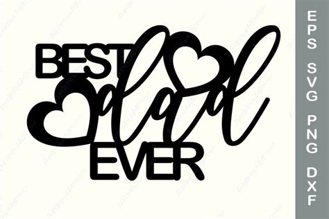 Best Dad Ever Cake Topper Printable