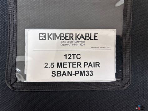 Kimber KABLE 12TC 2 5 Meter Pair Photo 4274912 US Audio Mart