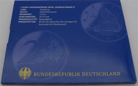 Bundesrepublik Deutschland BRD 10 Euro 5 X 2 Euro 2022 A J 2 Euro