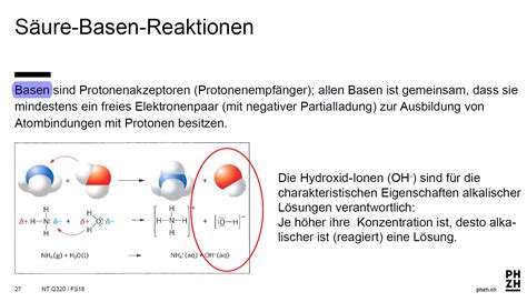 Säure Base Reaktionen Beispiel und Erklärung Einfaches Schreiben