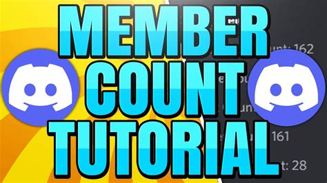 How To Setup Member Count On Discord Server Stats Youtube