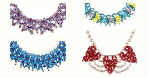 Beading Pattern Seed Beaded Necklace Instructions Beading Etsy