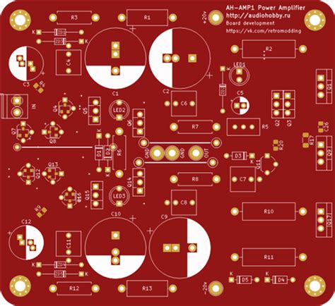 Class A Amplifier Ah Amp1 [version With Large Capacitors] Share Project Pcbway