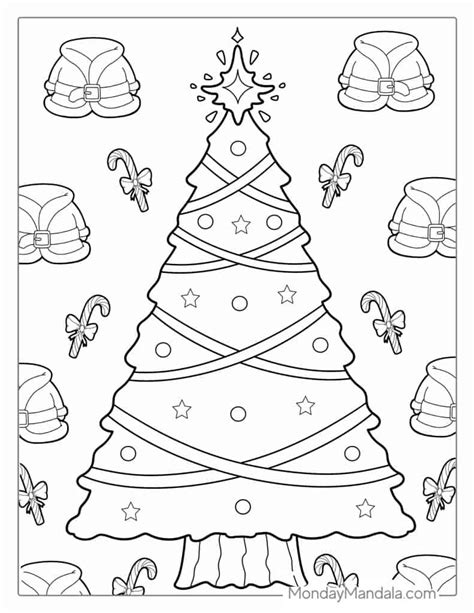 Christmas Tree Coloring Page Printable