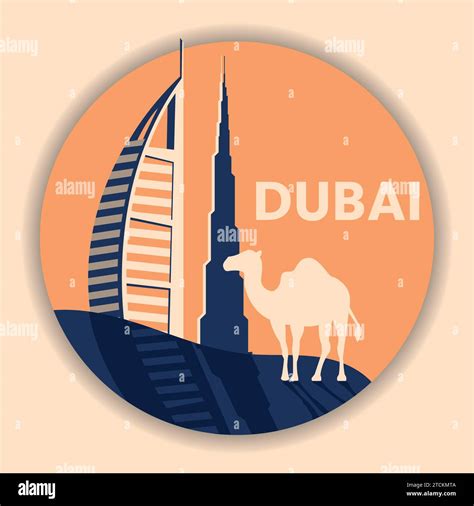 Dubai Landmarks Stock Vector Images Alamy