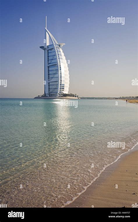 United Arab Emirates Dubai Burj Al Arab Beach Stock Photo Alamy