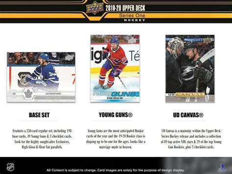 2019 20 Upper Deck Series 1 Hockey 7 Pack Blaster 20 Box Case Reed Buy