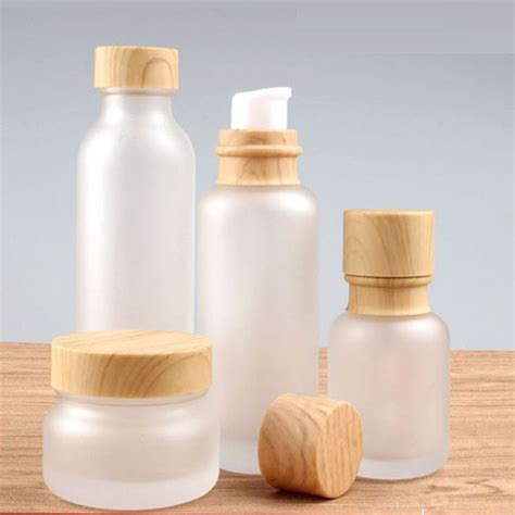 2020 Frosted Glass Jar Lotion Cream Bottles Round Cosmetic Jars Hand