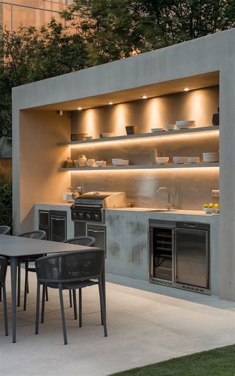 contemporary outdoor kitchen designs  traminimalist modular