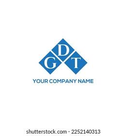 Gdt Letter Logo Design On Black Stock Vector (Royalty Free) 2252140313 ...