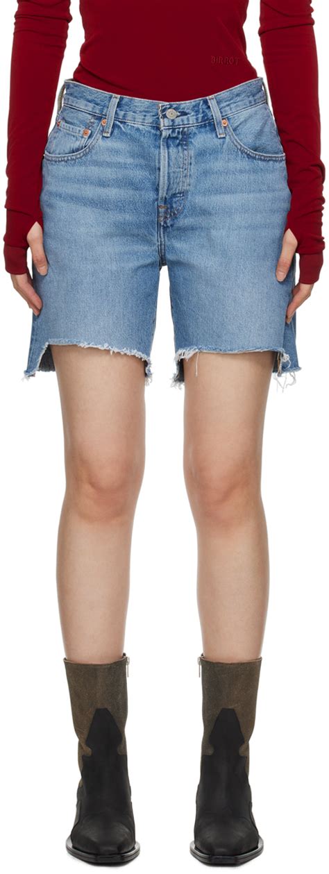 Blue S Denim Shorts By Levi S On Sale