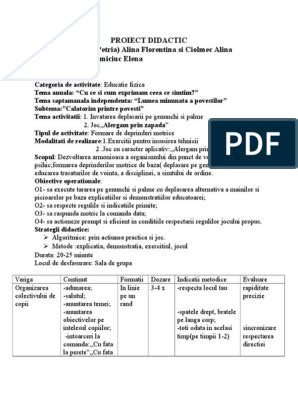 Proiect Didactic Pdf Artofit