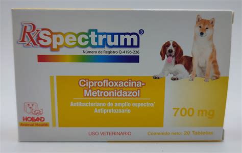 Ciprofloxacina Metronidazol 700 Mg 20 Tabletas Veterinaria Tucan