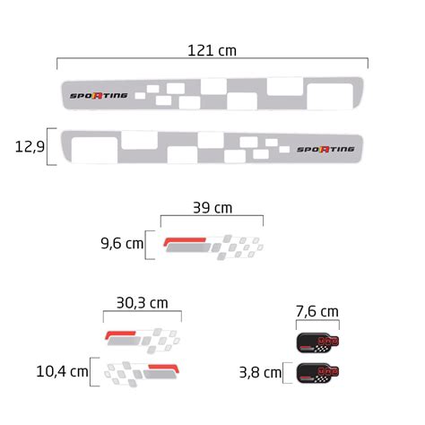 Faixas Uno Sporting Adesivos Lateral Traseiro Cinza Completo