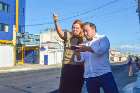 Conquista Prefeita Sheila Lemos Vistoria Obras De Recapeamento Nas