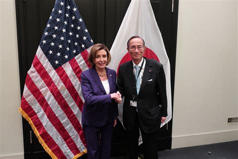 9月16日、細田衆院議長 米ペロシ下院議長と東アジア情勢など意見交換 葉月のタブー 日々の備忘録