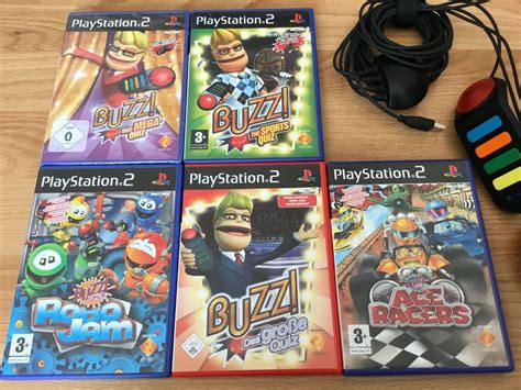 PS2 Buzz Buzzer Set Mit 5 Tolle Spiele Kaufen Auf Ricardo