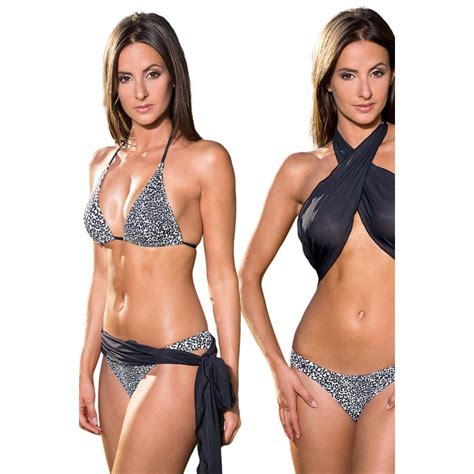 St Barthe Brazilian Tanga Sexy Triangel Bikini Leopard Oder Eidechse