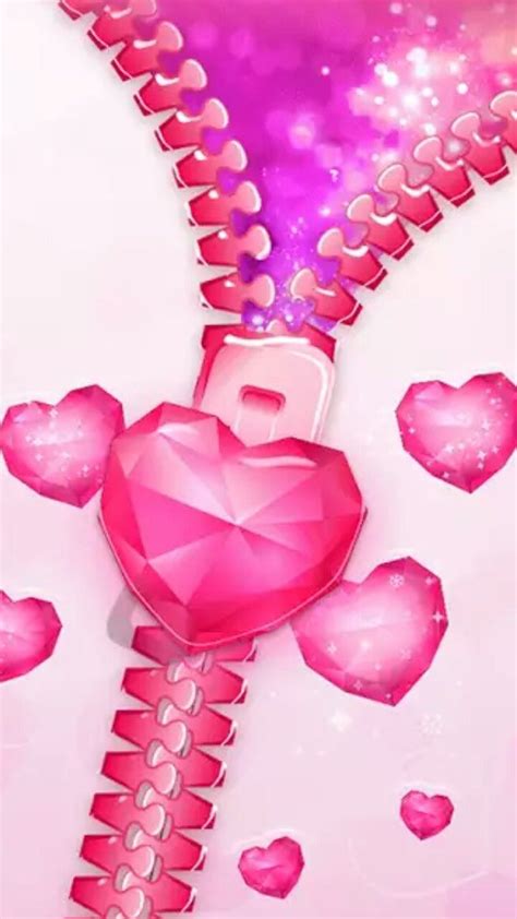 A Pink Heart Shaped Object With Lots Of Hearts Around It