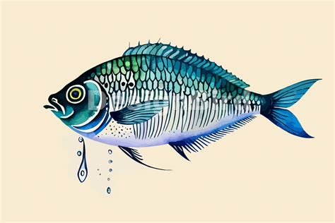 Gourami-fish Watercolor Illustration Graphic by Designbird · Creative ...