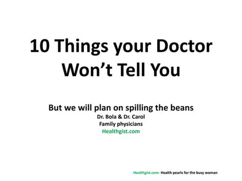 10 Things Your Doctor Won't Tell You About myaarpmedicare.com - cmhwyqi
