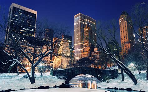 Snowy Central Park, NYC HD wallpaper | Travel pictures, Travel usa ...