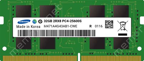 M471a4g43ab1 Cwe Samsung 1x 32gb Ddr4 3200 Sodimm Pc4 25600s Dual