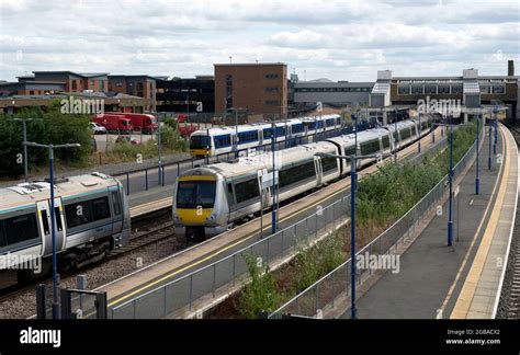 Chiltern Railways Trains At Banbury Railway Station Oxfordshire