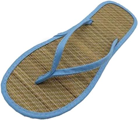 Flip Flops Bambus Damen Hausschuhe Zehentrenner Sommer Pantoletten