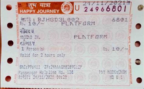 Indian Railway Platform Ticket Online A Guide To Booking And Usage