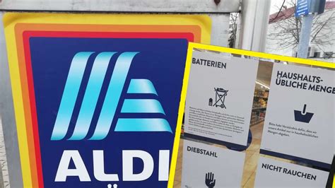 Aldi Süd Heilbronn Lustige Verbote für Kunden in einer Discounter Filiale