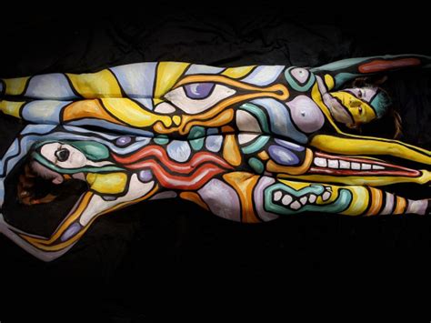 Namasté Watch this artist transform the naked human body