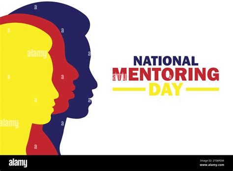 National Mentoring Day Vector Illustration Suitable For Greeting Card