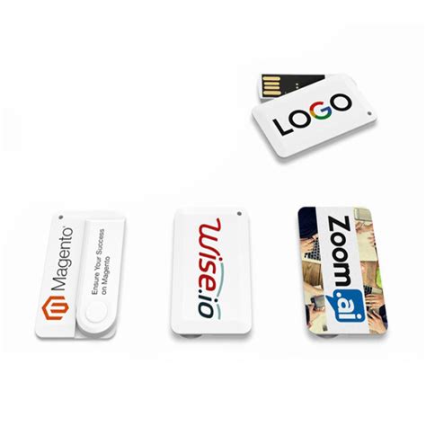 Pendrive Tarjeta Usb Personalizada A Todo Color Con Logotipo