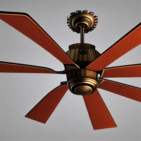 3d Steampunk Ceiling Fan Graphic · Creative Fabrica