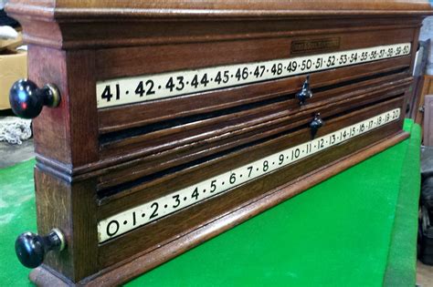 Restored Antique Rollerboard Scoreboard In Oak Orme And Sons Manchester