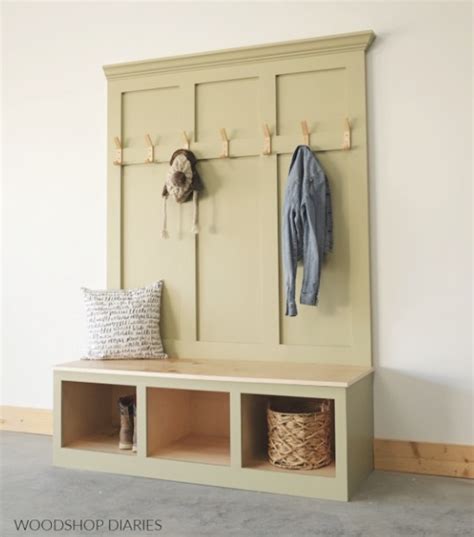 Hall Tree With Shoe Storage Bench Free Woodworking