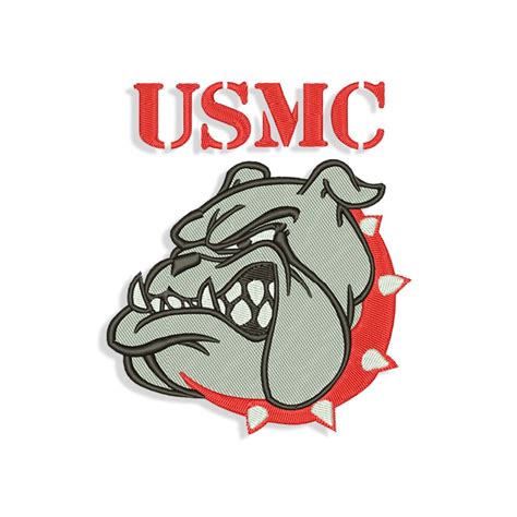 Usmc Bulldog Machine Embroidery Designs And Svg Files