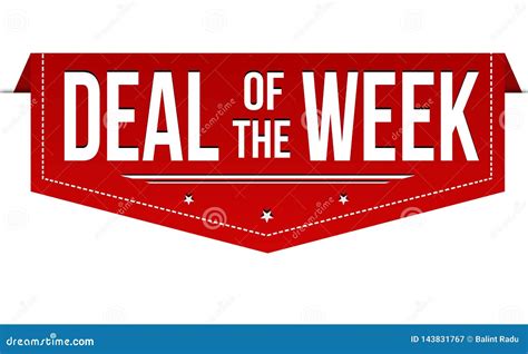 Deal of the Week Banner Design Stock Vector - Illustration of modern ...