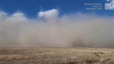 Winter Winds Blow In Dust Storm Snow Squall Videos From The Weather